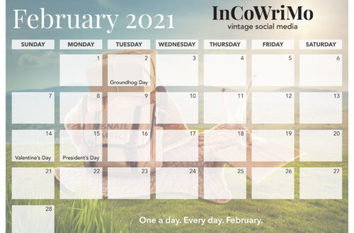 InCoWriMo 2021 Calendar